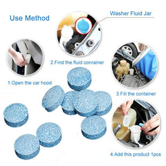 50 Pcs Car Cleaning Tablets for Windshield Fluid - MilesMania