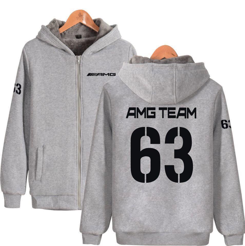 63 AMG TEAM Zip - Up Winter Hoodie - MilesMania