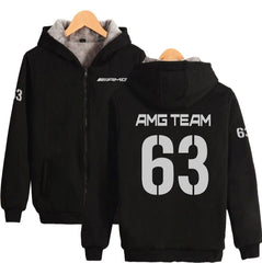 63 AMG TEAM Zip - Up Winter Hoodie - MilesMania