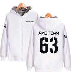 63 AMG TEAM Zip - Up Winter Hoodie - MilesMania