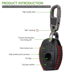 Leather Key Cover for Mercedes Benz - MilesMania