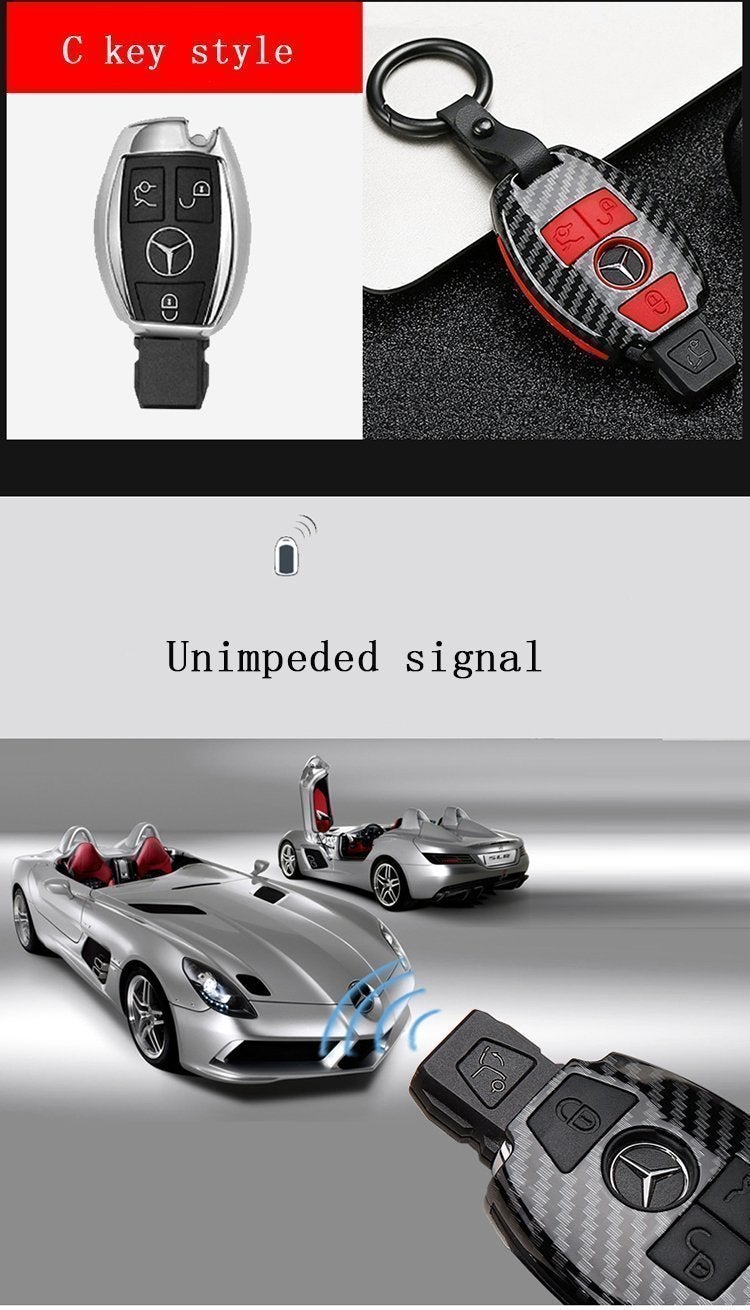 Luxury Carbon Key Cover Style for Mercedes - Benz - MilesMania