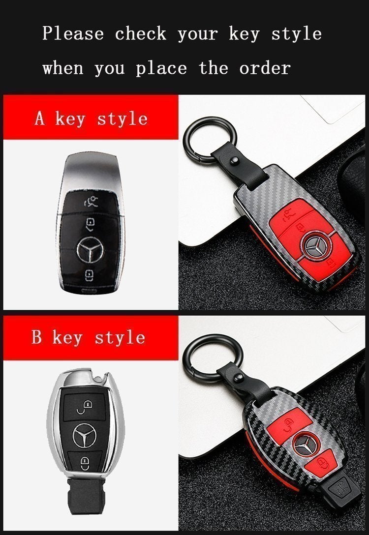 Luxury Carbon Key Cover Style for Mercedes - Benz - MilesMania