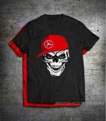 MERCEDES SKULL CAP Premium T-Shirt - MilesMania