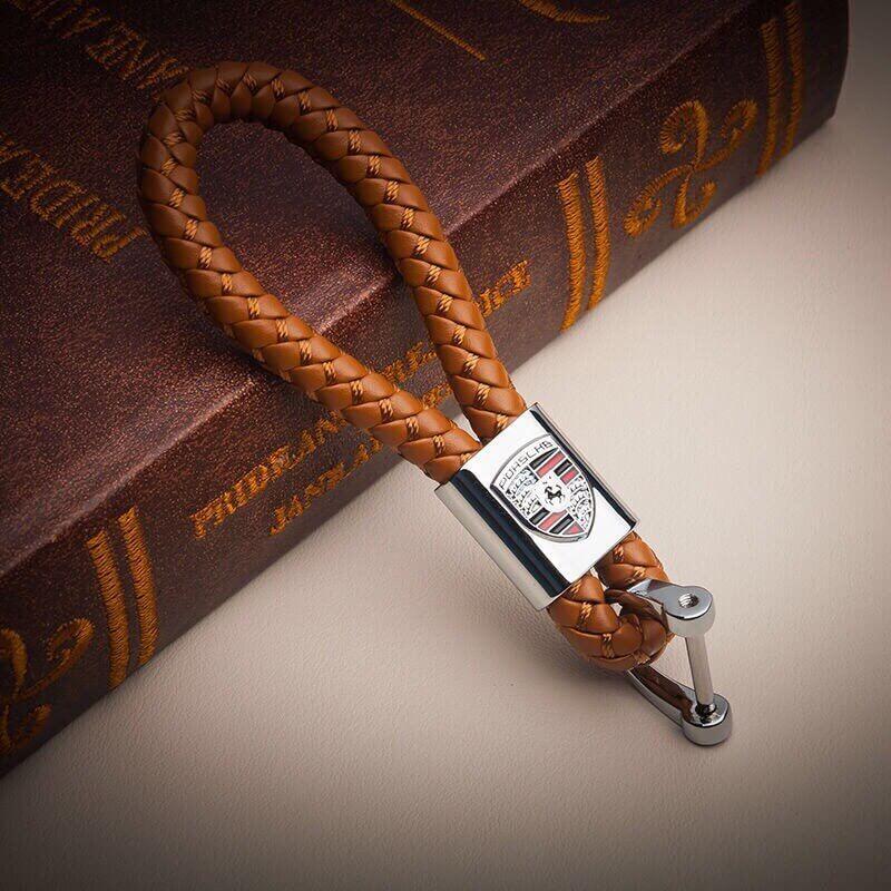 Porsche Leather Key Chain - MilesMania