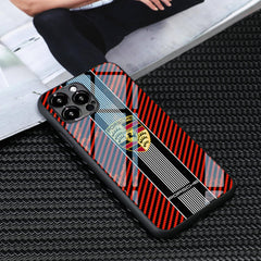 Porsche Carbon Style Phone Case - Red Edition - MilesMania