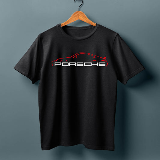 Porsche Silhouette Premium T-Shirt - MilesMania